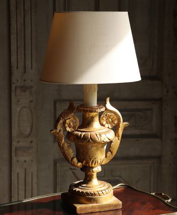 Antyczna lampka nocna francuska empire XIXw drewno złocone sklep online internetowy z antykami Empire Antyki #antyki #antiques